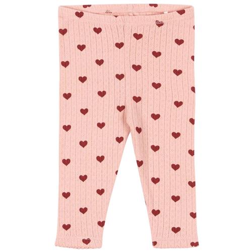 Konges Sløjd GOTS Minnie Leggings Amour Rouge 0-1 months  Lyserød  0-1 måneder  kvinde