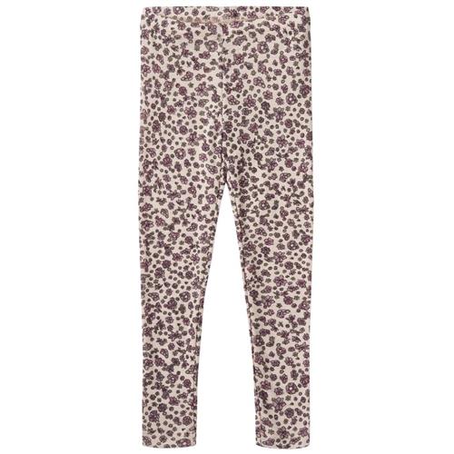 Wheat Uldleggings Agi Autumn Flowers 140 cm  Lyserød  140 cm  kvinde
