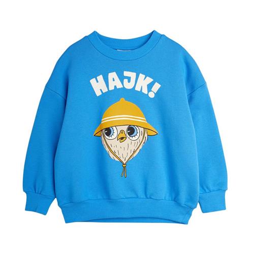 Mini Rodini GOTS Hike Sweatshirt Blå 104/110 cm  Blå  104/110 cm  Unisex