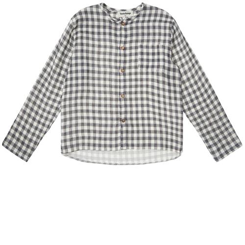 Tocoto Vintage Checked Maho Neck Skjorte Off White 4 Y  Creme  4 år  mand
