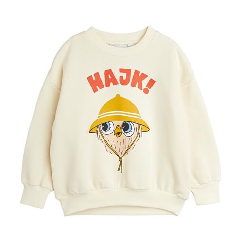 Mini Rodini GOTS Hike Sweatshirt Hvid 116/122 cm  Hvid  116/122 cm  Unisex