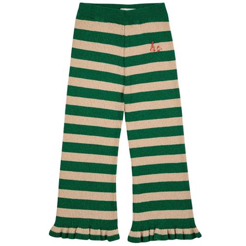Bobo Choses Stribede Strikflæsebukser Green 6-7 Y  Grøn  6-7 år  Unisex