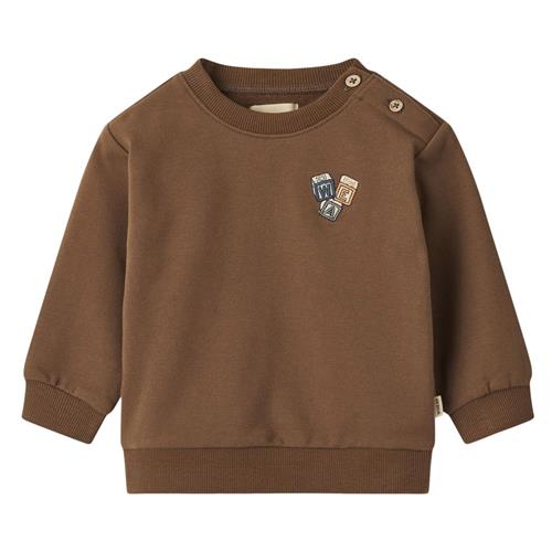 Wheat Sweatshirt Carlo Kaffebønne 68 cm  Brun  68 cm  mand