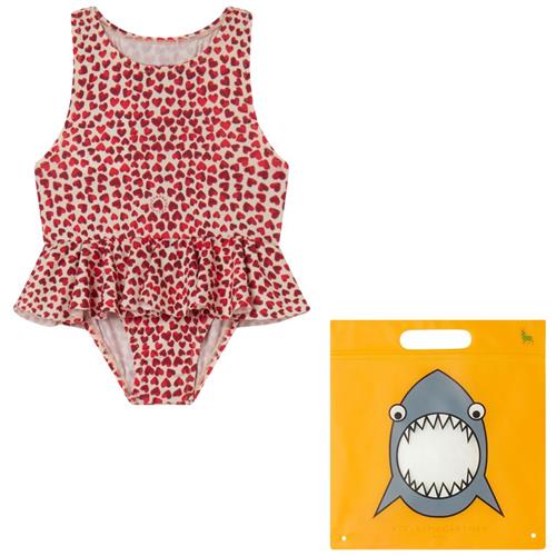 Stella McCartney Kids Hjertemønstret Badedragt Rød 12 Months  Rød  12 måneder  kvinde