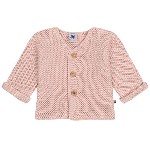 Petit Bateau Cardigan Lyserød 6 Months  Lyserød  6 måneder  kvinde