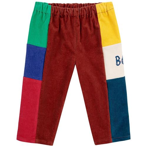 Bobo Choses Kontrastfarvede Corduroybukser Til Baby Brun 9 months  Brun  9 måneder  Unisex