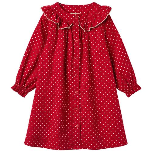 Fliink Dolly Dot Kravekjole Pompeian Red 5 Y  Rød  5 år  Unisex