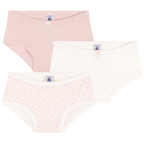 Petit Bateau 3-pak Trusse Lyserød 10 Y  Lyserød  10 år  kvinde