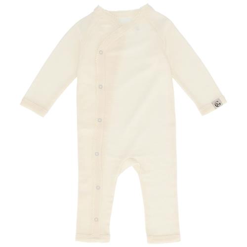 Gullkorn Design Vakke Ull Babydress i Warm White 62 cm  Hvid  62 cm  Unisex