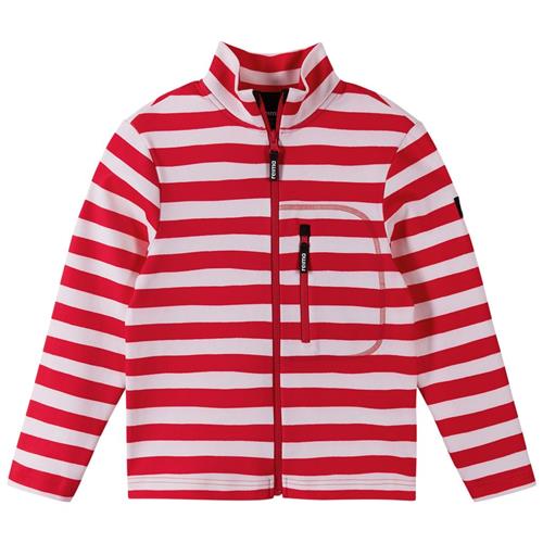 Reima Iisisti Stribet Sweatshirt Med Lynlås Rød 152 cm  Rød  152 cm  Unisex