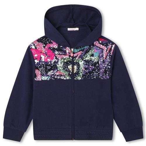 Billieblush Hættetrøje Med Pailleter Navyblå 2 Y  Marineblå  2 år  kvinde
