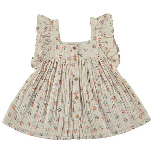 Tocoto Vintage Blomstret Bluse Til Baby Naturhvid 9 Months  Creme  9 måneder  kvinde