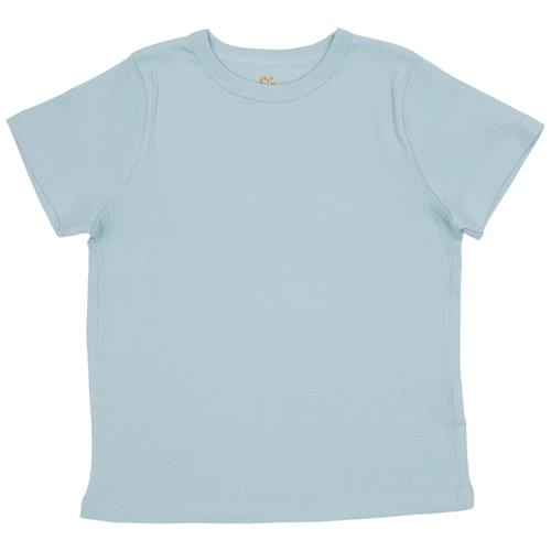 Copenhagen Colors Ribbet T-shirt Lyseblå 80 cm  Blå  80 cm  Unisex