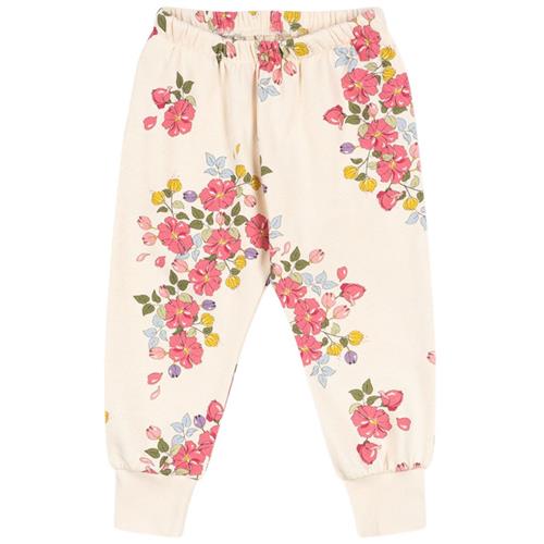 Konges Sløjd GOTS Loupy Lou Joggingbukser Fleuri 9 months  Creme  9 måneder  kvinde