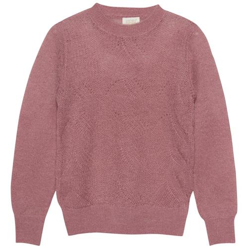 Creamie Strikket Trøje Nostalgia Rose 110/116 cm  Lyserød  110/116 cm  kvinde
