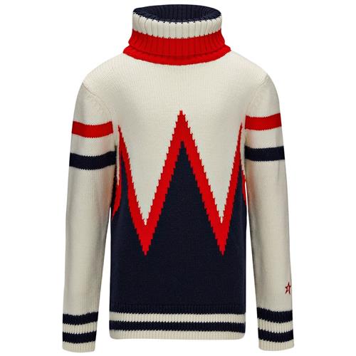 Perfect Moment Apine Strikket Trøje Snow White/Navy 8 Y  Hvid  8 år  Unisex