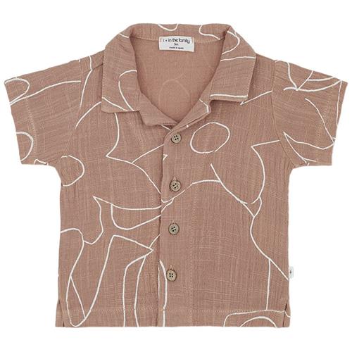 1+ in the family David Kortærmet Skjorte Aprikos 48 Months  Brun  48 måneder  Unisex