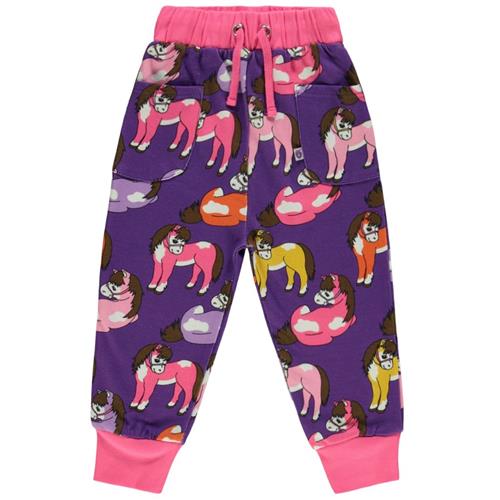Småfolk Joggingbukser Med Hester Purple Heart 4-5 Y  Lilla  4-5 år  kvinde
