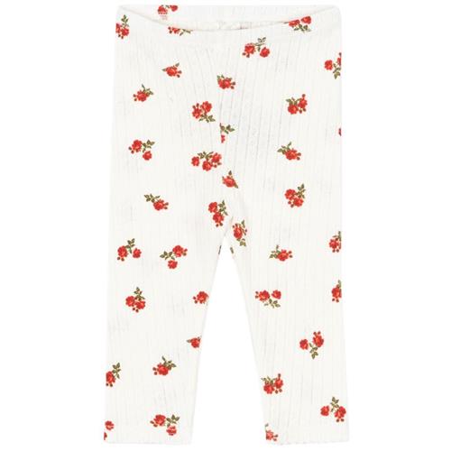 Konges Sløjd GOTS Minnie Leggings Rose Red 5-6 Y  Hvid  5-6 år  kvinde