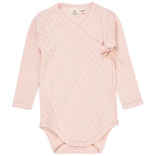 Copenhagen Colors Babybody I Pointelle Dusty Rose 62 cm  Lyserød  62 cm  kvinde