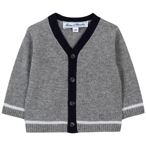 Tartine et Chocolat Cardigan Grå 18 Months  Grå  18 måneder  mand