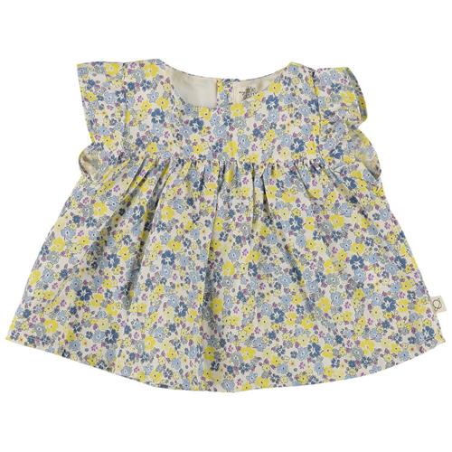 My Little Cozmo Babe Liberty Blomstret Bluse Hvid 6 months  Hvid  6 måneder  kvinde
