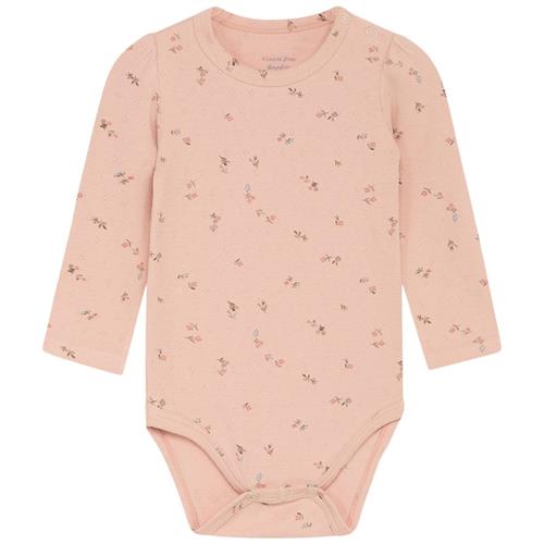 Hust&Claire Bonitta Blomstret Babybody Peach Rose 56 cm  Lyserød  56 cm  kvinde