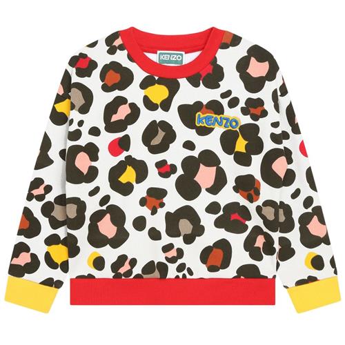 Kenzo Mønstret Sweatshirt Stone 4 Y  Beige  4 år  kvinde