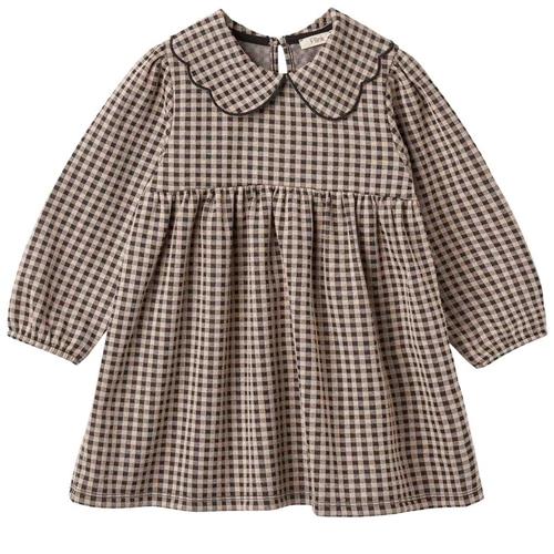Fliink Ella LS Kjole Sandshell/Carafe 2 Y  Beige  2 år  Unisex