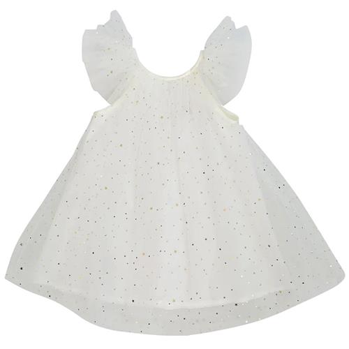 DOLLY by Le Petit Tom Stars & Moon Tulle Fairy kjole White 0-1 Y  Hvid  0-1 år  kvinde