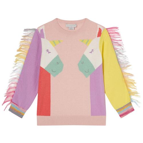 Stella McCartney Kids Trøje Med Frynser Lyserød 12 Y  Lyserød  12 år  kvinde