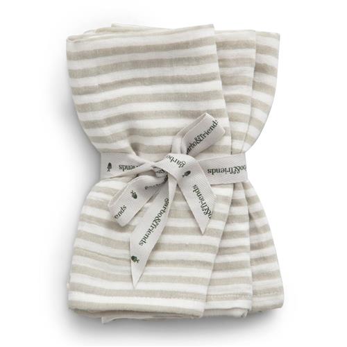 garbo&friends 3 Stribede Vaskekluder Anjou One Size      Unisex