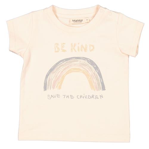 MarMar Copenhagen Printet T-shirt Off White 56/62 cm  Creme  56/62 cm  Unisex