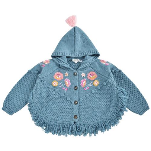 Louise Misha Clara Strikket Slag Til Baby Stone Blue 6 months  Blå  6 måneder  kvinde