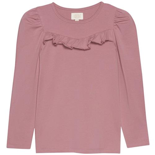 Creamie Flæset Langærmet T-shirt Nostalgia Rose 80 cm  Lyserød  80 cm  kvinde