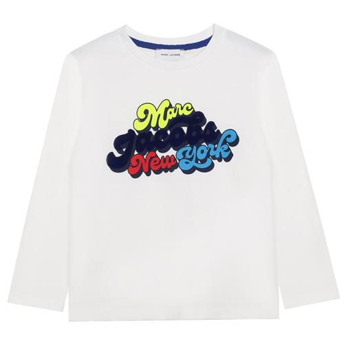 Marc Jacobs Langærmet Logo T-shirt Hvid 14 Y  Hvid  14 år  Unisex