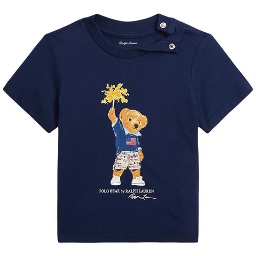 Ralph Lauren Logo Baby T-shirt Navyblå 24 months  Marineblå  24 måneder  mand