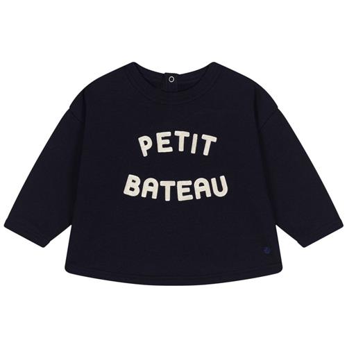 Petit Bateau Baby Sweatshirt Navyblå 6 Months  Blå  6 måneder  mand