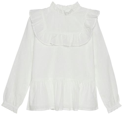 Creamie Bluse Dobby Cloud 110 cm  Hvid  110 cm  kvinde
