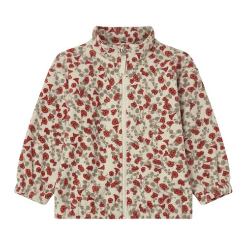 garbo&friends Blomstret Fleecejakke Royal Cress 98/104 cm  Creme  98/104 cm  Unisex