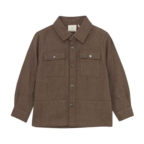 EnFant Overshirt Woven  Chocolate Brown 116 cm  Brun  116 cm  mand