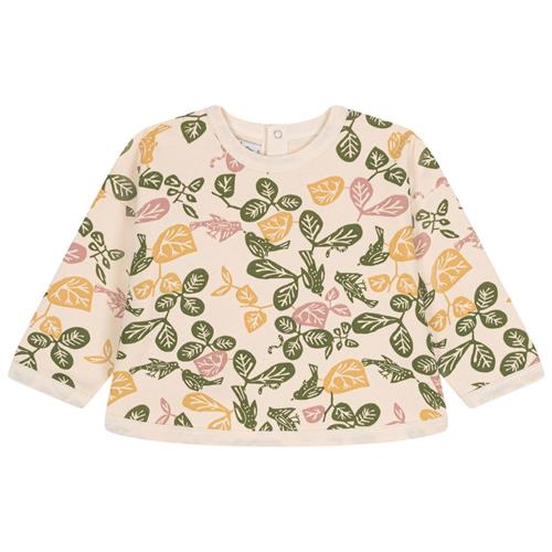 Petit Bateau Blomstret Baby Sweatshirt Cremefarvet 6 Months  Creme  6 måneder  kvinde