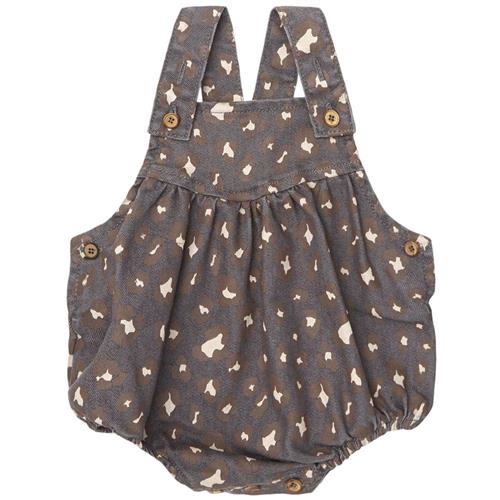Tocoto Vintage Denim Animal Print Body Dark Grey 6 Months  Grå  6 måneder  kvinde