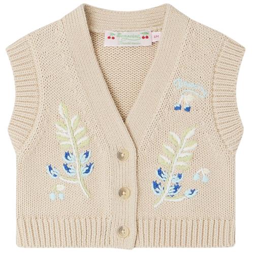 Bonpoint Ficiana Strikket Vest Beige 18 Months  Beige  18 måneder  Unisex