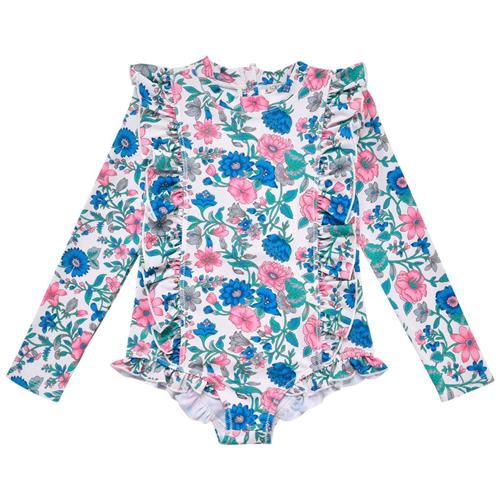 Louise Misha Aurelie Badedragt Blue Summer Meadow 24 Months  Blå  24 måneder  kvinde
