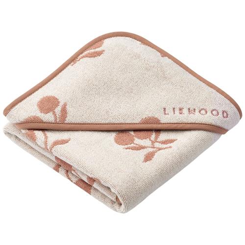 Liewood Alba Hættehåndklæde Peach/Seashell Stroller      Unisex