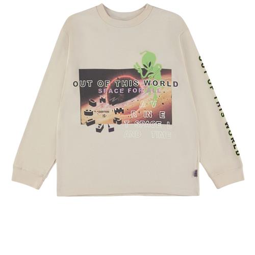 Molo GOTS Rube Langærmet T-shirt Sandy 104cm  Beige  104 cm  mand