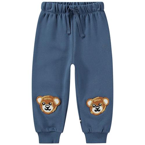 Molo GOTS Simeon Joggingbukser Teddy Friend 74 cm  Blå  74 cm  Unisex