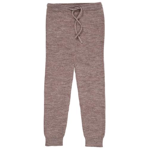 Copenhagen Colors Merino Classic Rib Leggings w Drawstrings  Natural Melange 68 cm  Beige  68 cm  Unisex