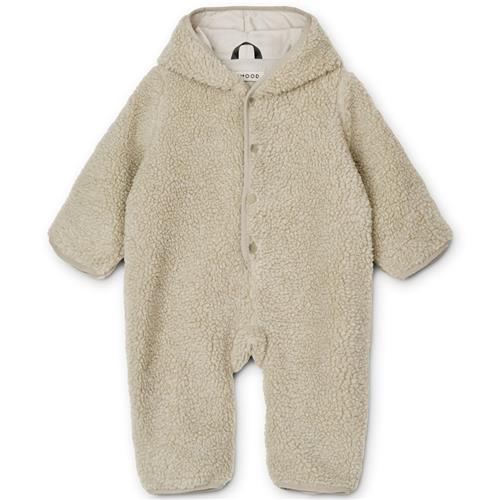 Liewood Fraser Baby Fleece Overtræk Mist 80 cm  Beige  80 cm  Unisex